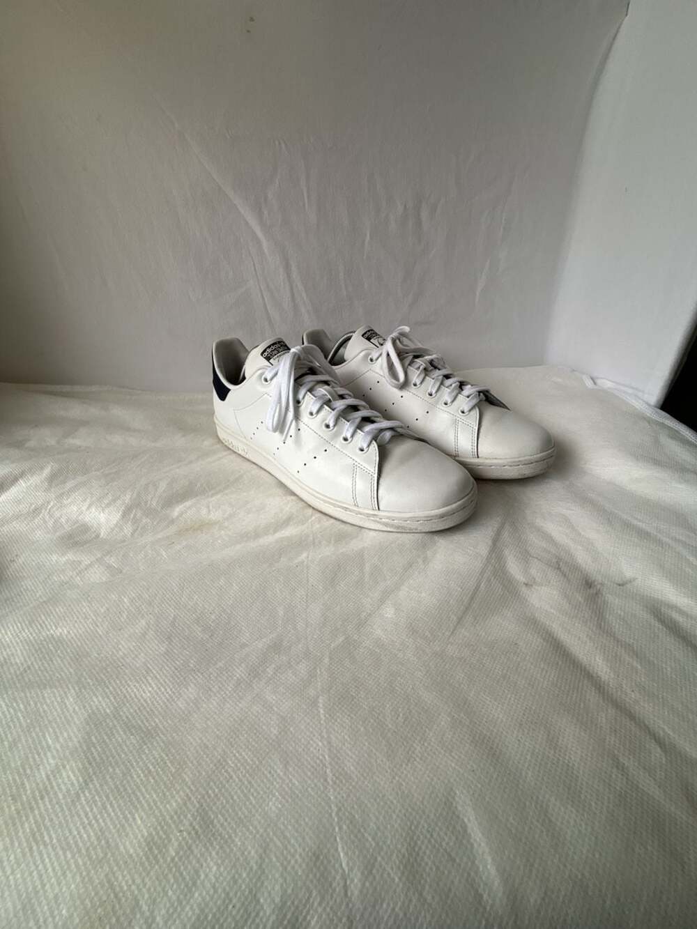 Adidas Stan Smith White and Navy Sneakers Size 12